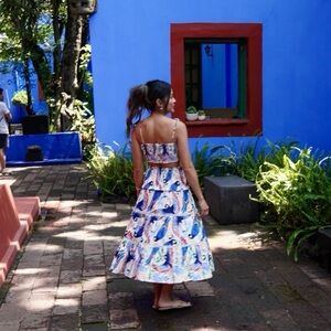 house of harlow 1960 crop top and skirt set